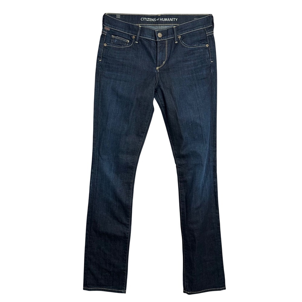 Citizens of Humanity VTG Y2K Ava Straight Leg Jeans 28 Dark Wash Low Rise‎ USA
